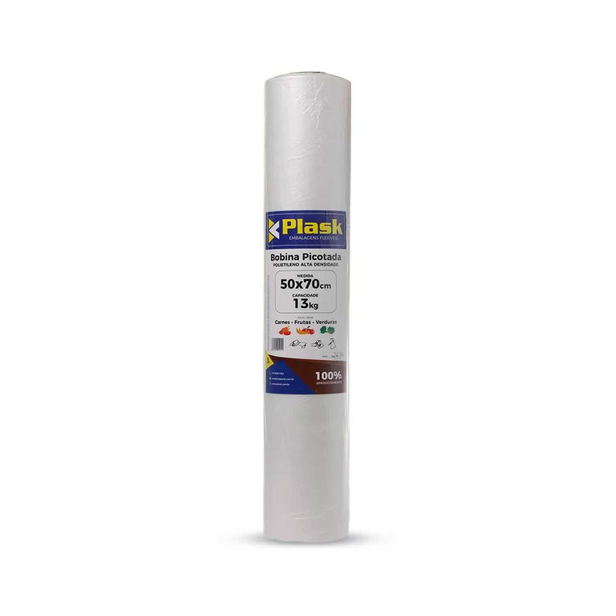 Imagem do produto Bobina Picotada Plask 50X70X0,004 Kg