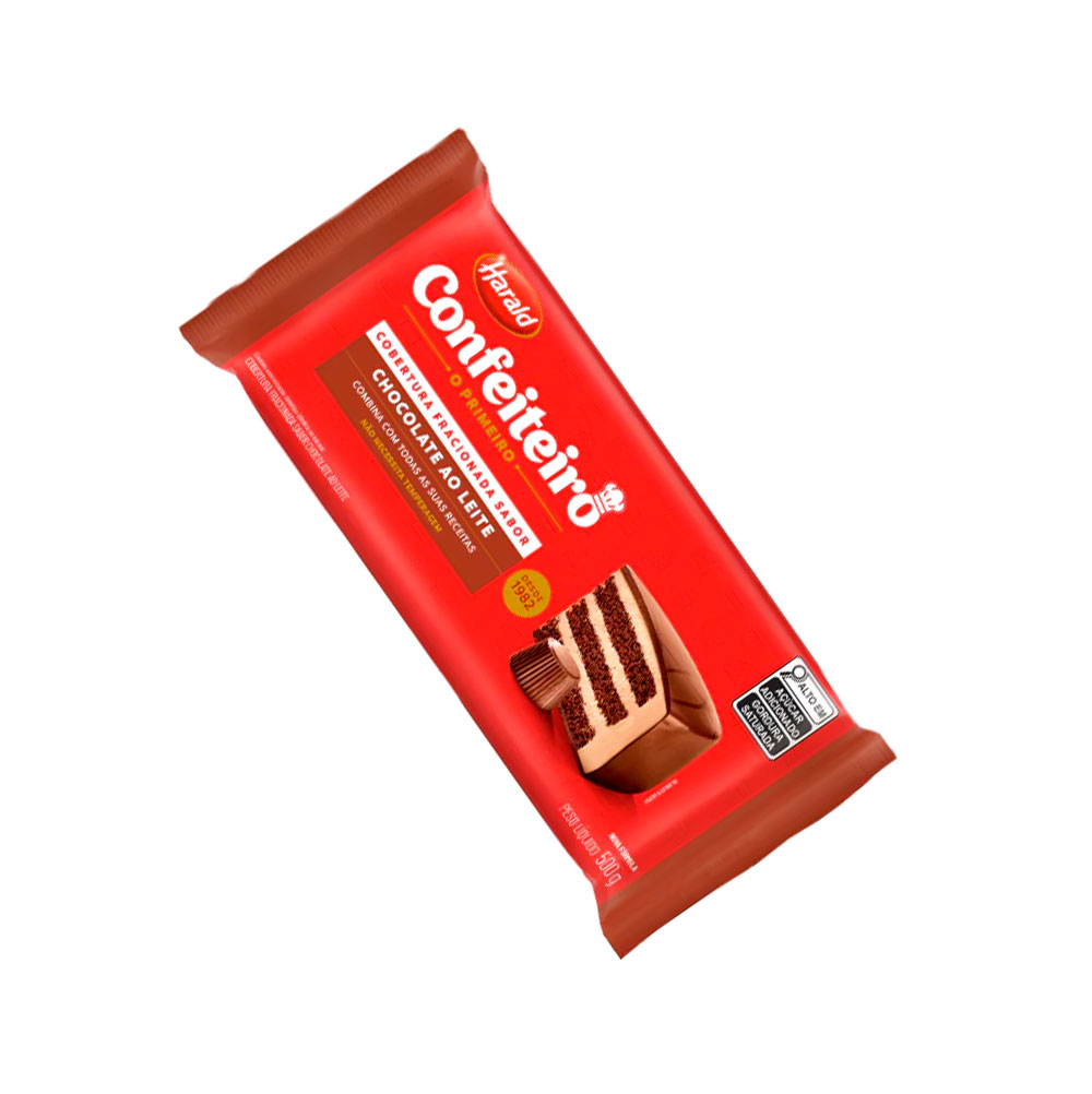 Imagem do produto Cobertura Barra Harald Confeiteiro 500 G - Ao Leite