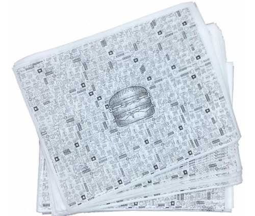 Imagem do produto Embalagem Para Lanche Impresso 30x38 Pluma Com 500 Unidades