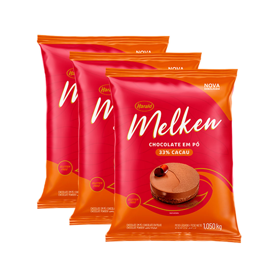 Imagem do produto Chocolate Em Pó Melken 1,010Kg - 33% Cacau