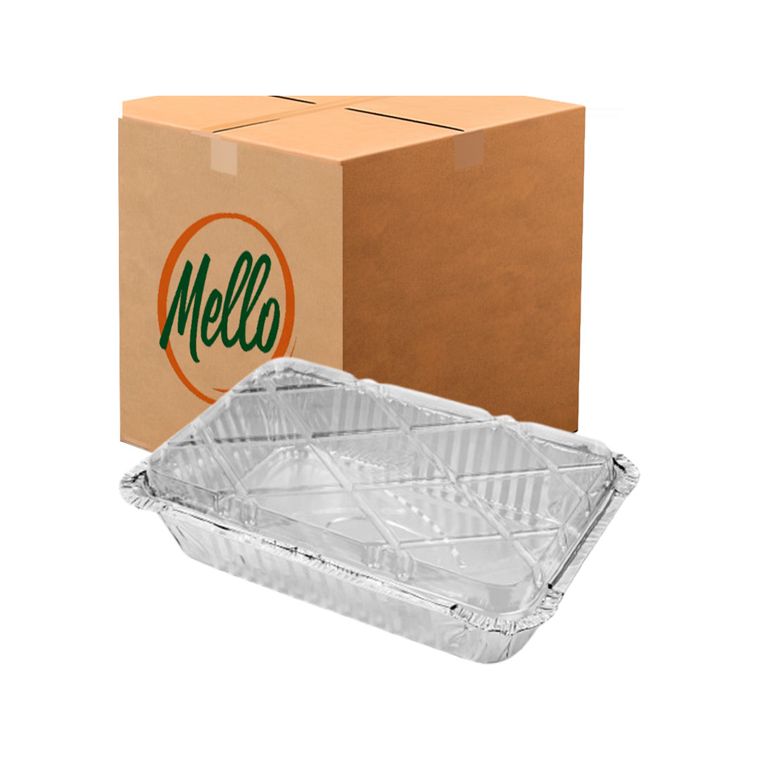 Imagem do produto Bandeja Alumínio 750ml Mello M131 C/Tpa Pet