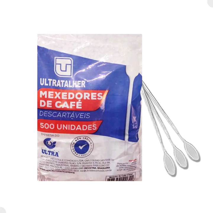 Imagem do produto Mexedor Café Cx/20 C/500 Ultra - Branco