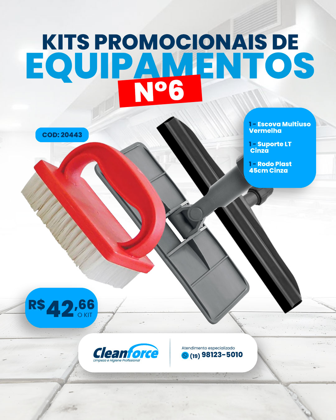 Imagem do produto Kit Cleanforce 6