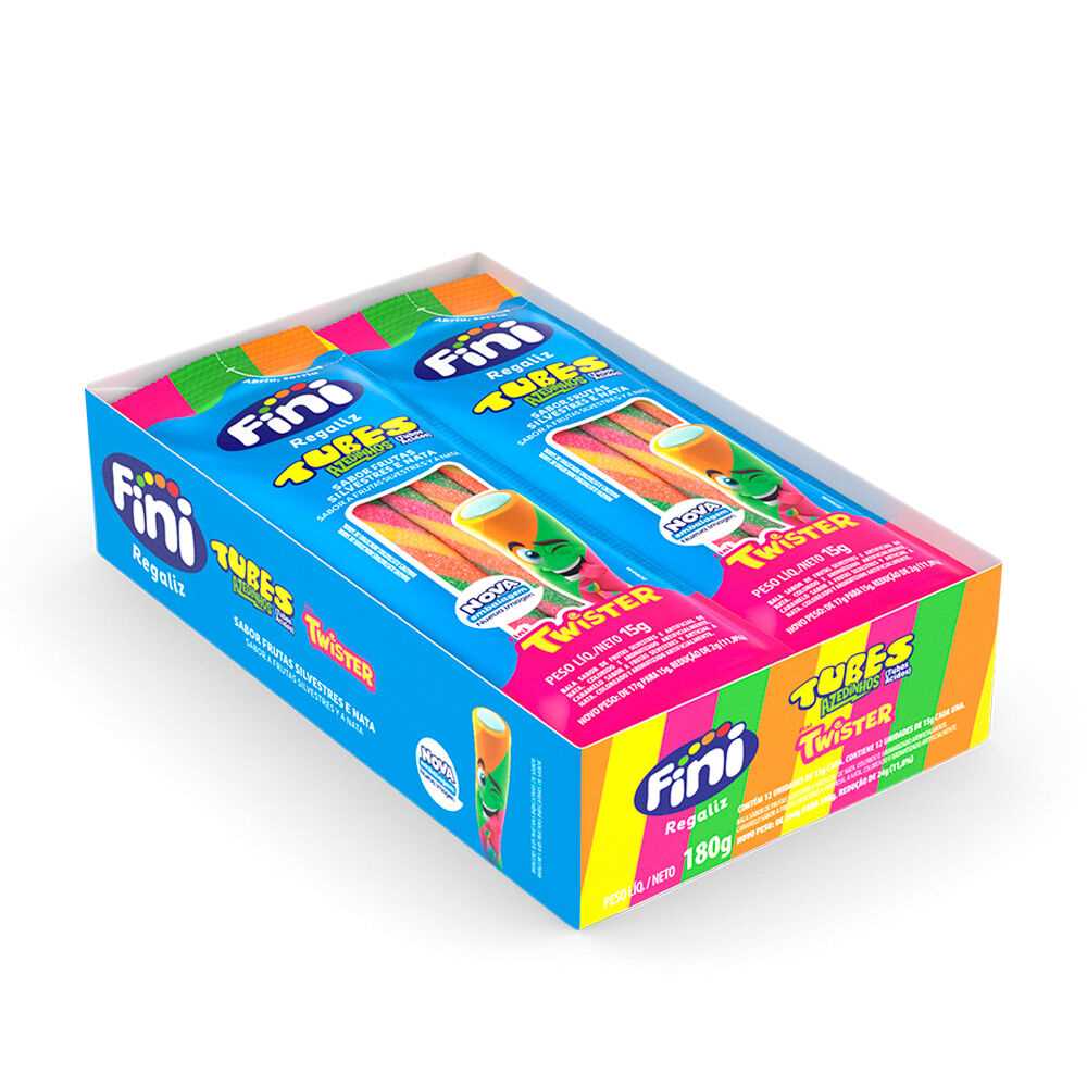 Imagem do produto Bala Tubes Fini 15g - Twister Cítrico