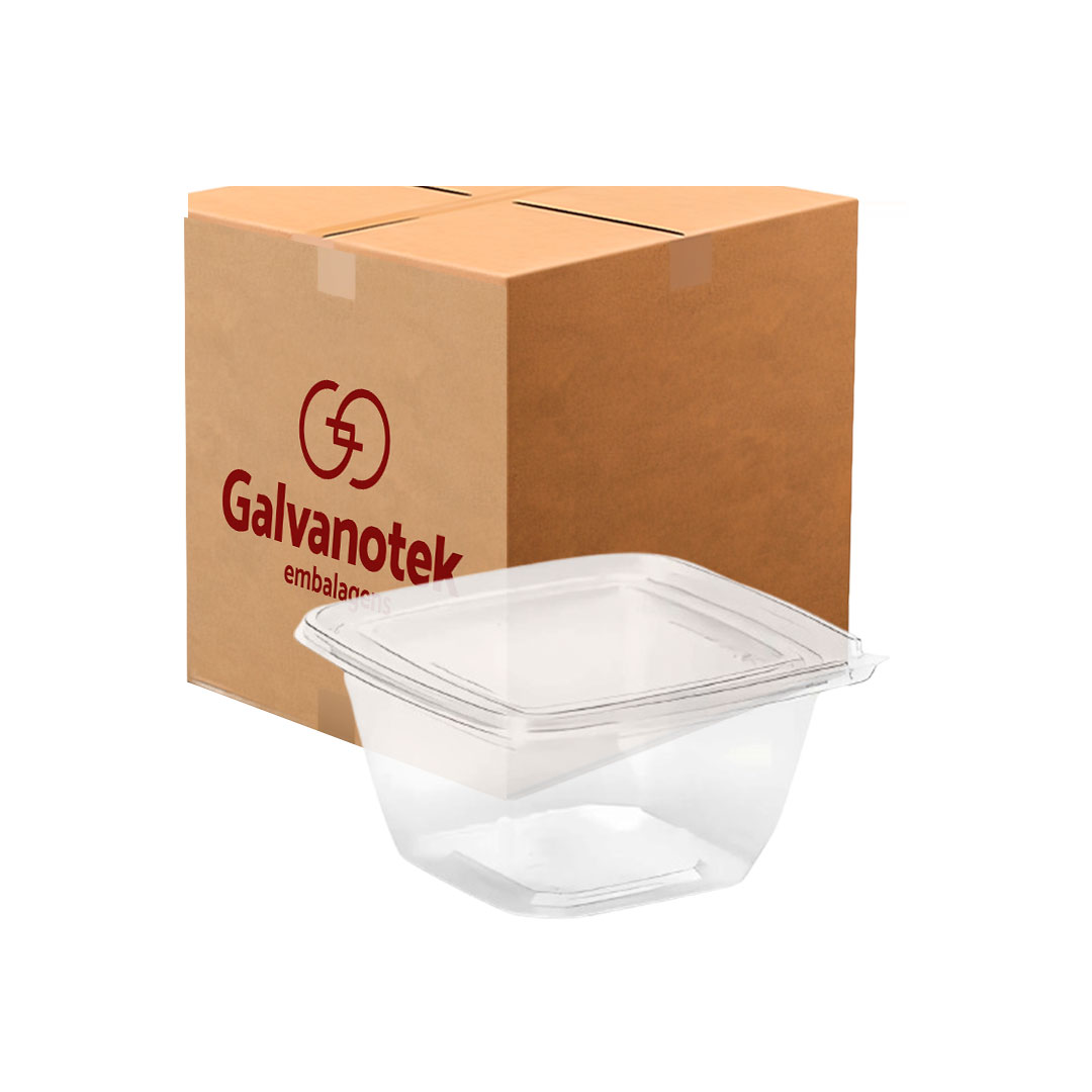 Imagem do produto G 765 Pote Quardrado C/ Lacre 355 Ml Cx100 - X