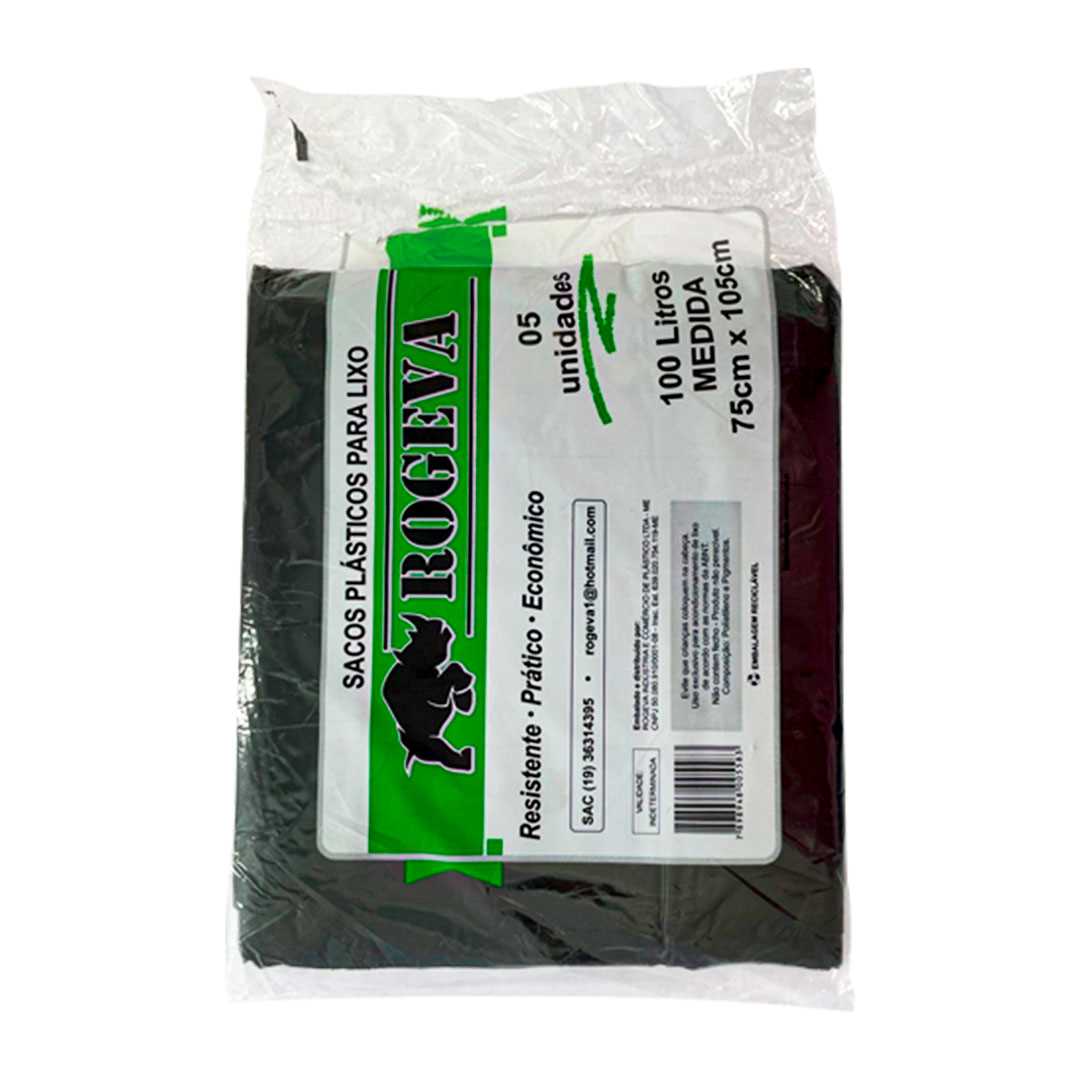 Imagem do produto Saco Lixo Almofada 100L Fd/10 Pc/5 Rogeva
