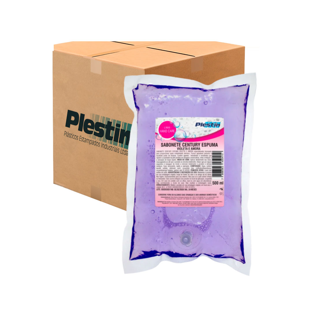 Imagem do produto Sabonete Espuma 500ml Plestin - Violeta