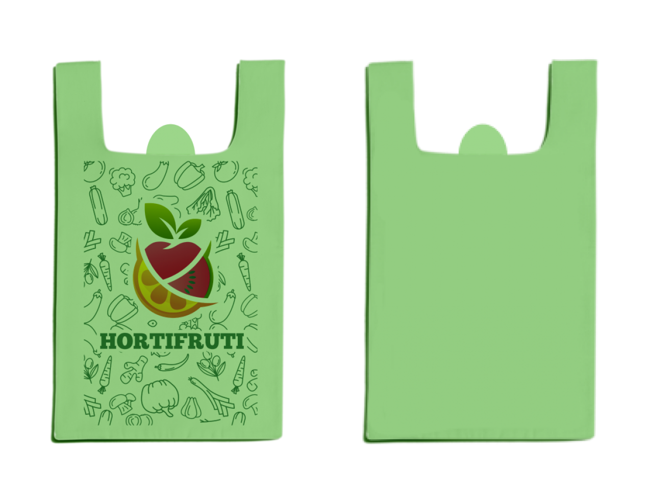 Imagem do produto Sacola Plask 38X50 Hortifruti 2,2Kg - Verde