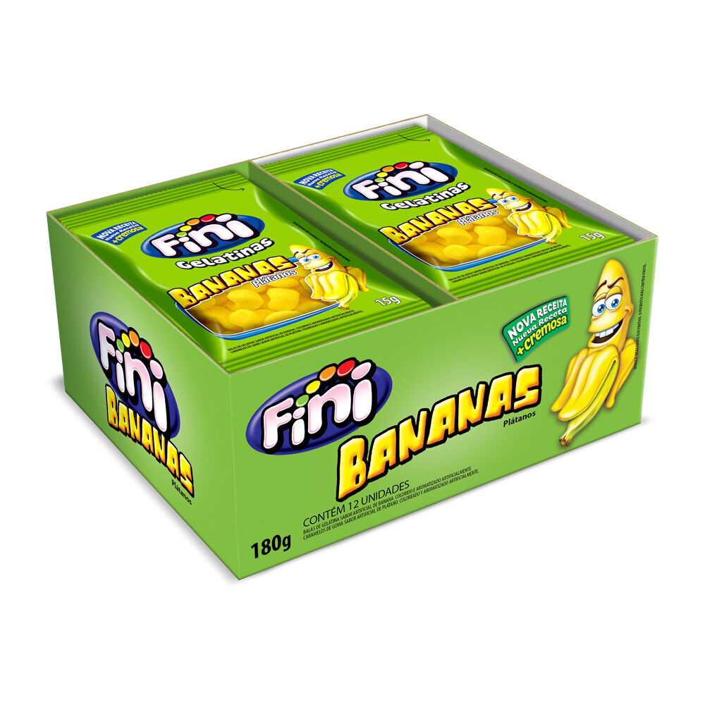 Imagem do produto Bala De Gelatina Fini 15g - Banana
