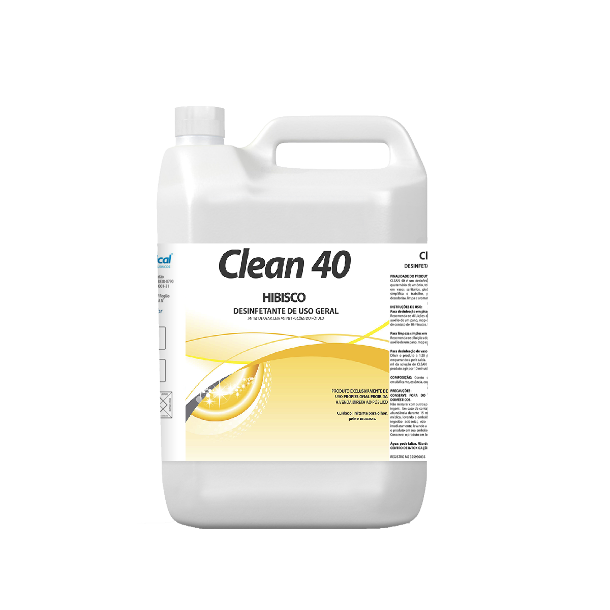 Imagem do produto Desinfetante Uso Geral Clean 40 5L - Hibisco