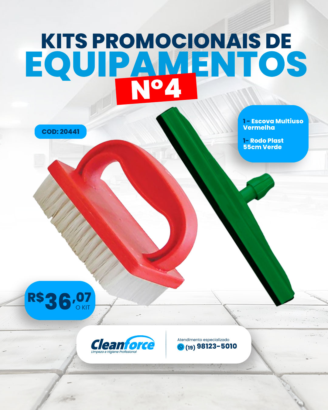 Imagem do produto Kit Cleanforce 4