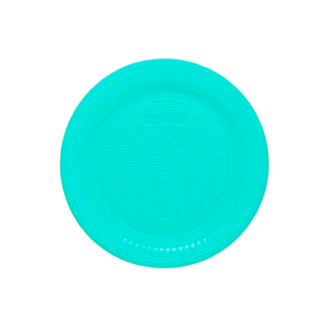 Imagem do produto Prato Plástico Pr 15 50x10 Bello Festa - Azul Tifany