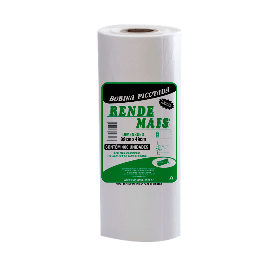 Imagem do produto Bobina Rende Mais Rioplastic 39X49 C/500 Un