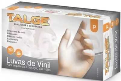 Imagem do produto Luva Vinil com Pó Talge 10 Unidades - P