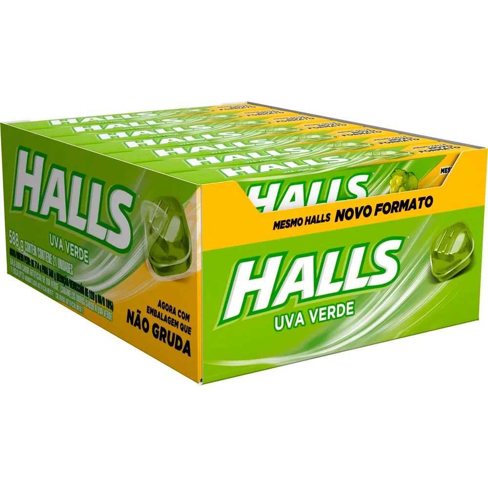 Imagem do produto Bala Drops Halls 28g - Uva Verde