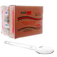 Imagem do produto Colher Refeição Cx 1000Un Plastilania - Cristal