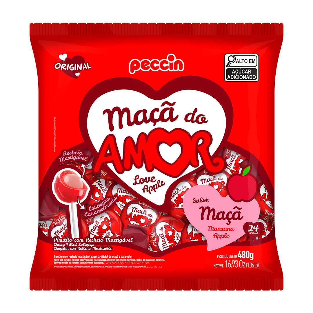 Imagem do produto Pirulito Rech Maca Do Amor 480g