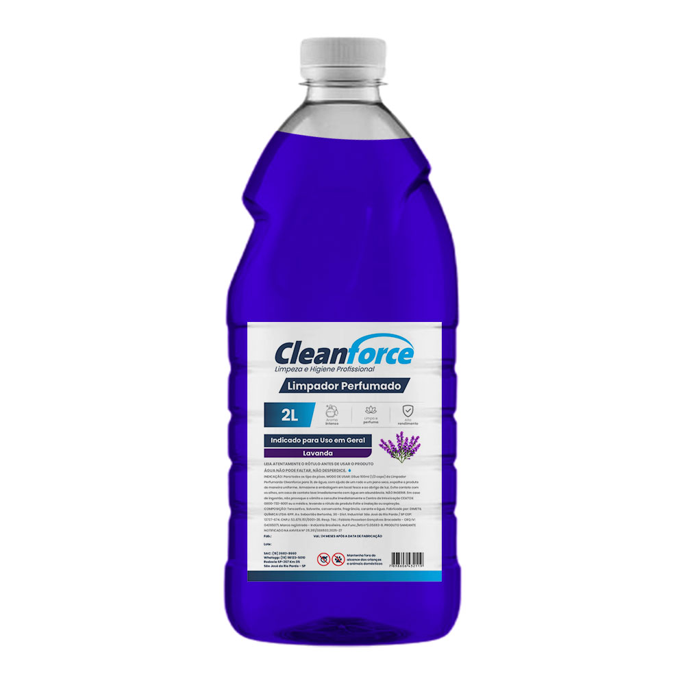 Imagem do produto Limpador Perfumado Cleanforce 2 L - Lavanda