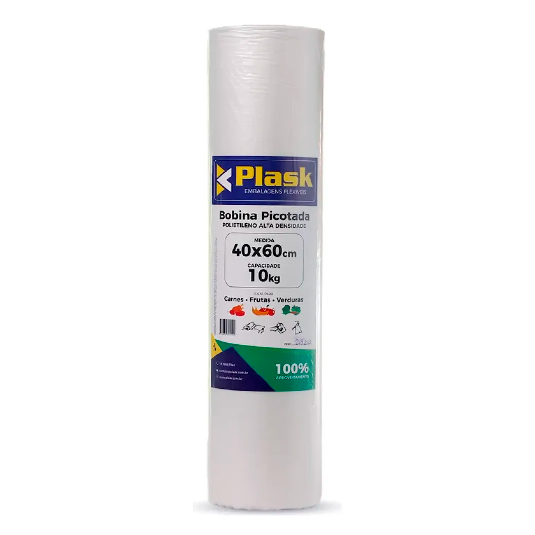 Imagem do produto Bobina Picotada Plask 40 X60 C/0,900 Kg