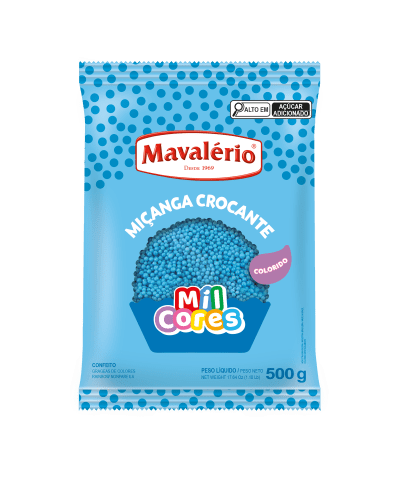 Imagem do produto Confeito Micanga Mil Cores 500g - Azul