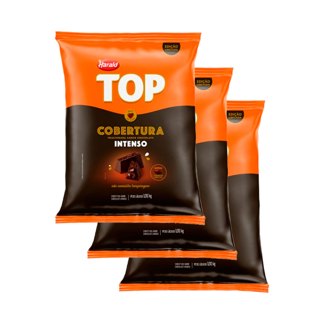 Imagem do produto Cobertura Gotas Harald Top 1,010Kg - Chocolate Intenso