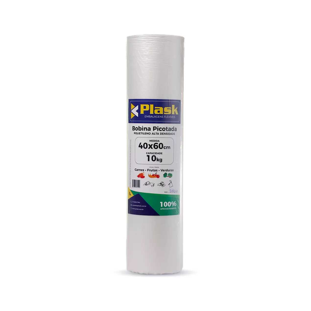 Imagem do produto Bobina Picotada Plask 40X60X0,004 Kg