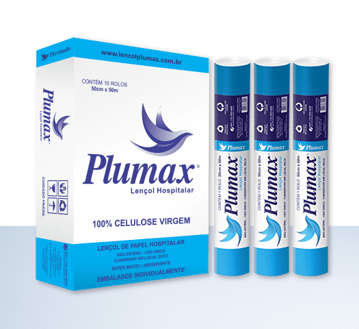 Imagem do produto Lençol Hospitalar 50X50cm Plumax - Celulose