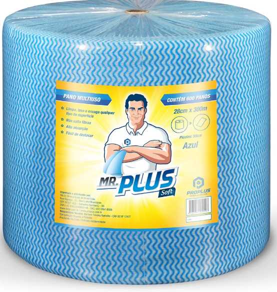 Imagem do produto Pano Mult.Talge 28cm C/600 Panos C/300M - Azul