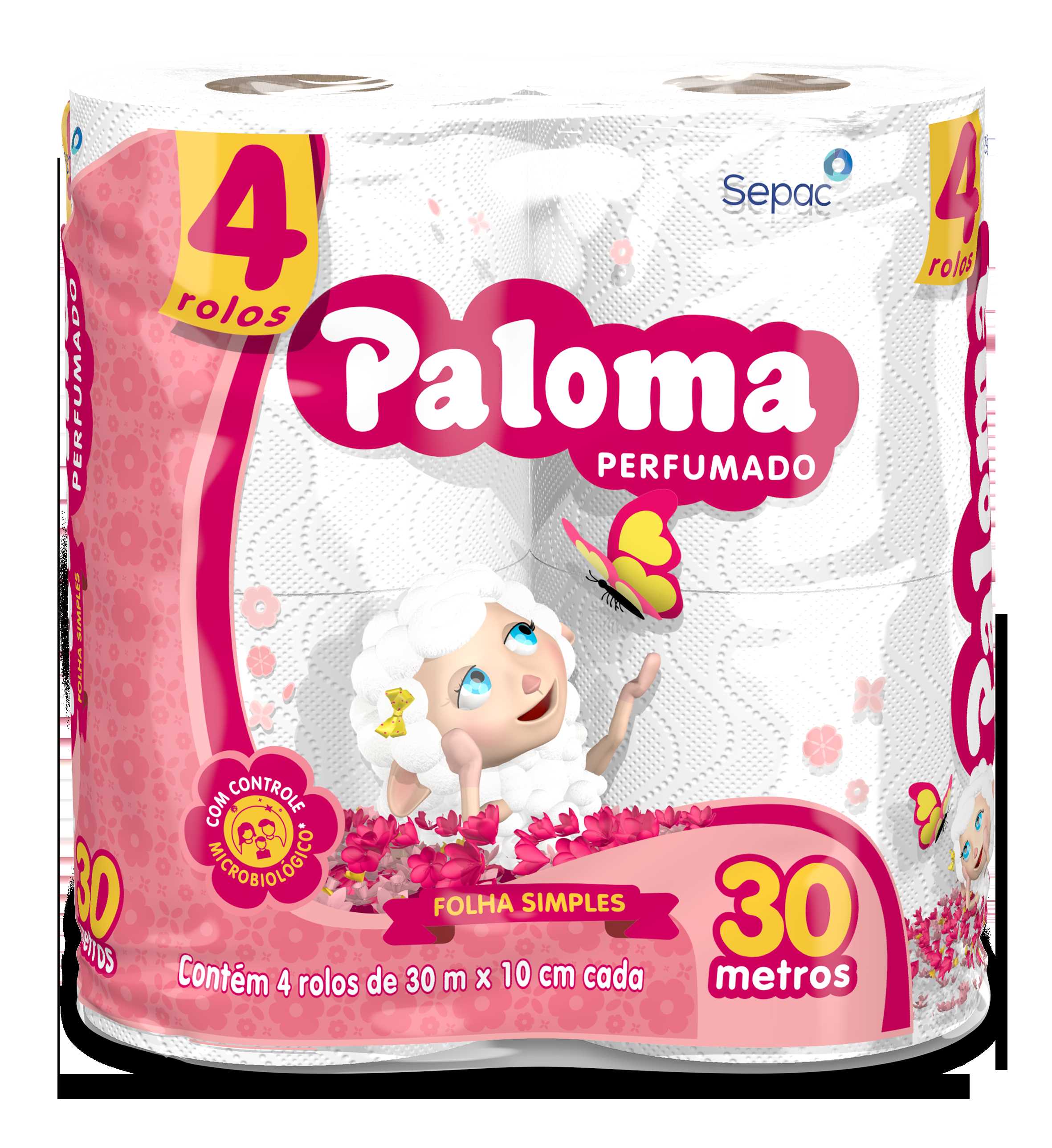 Imagem do produto Papel Higiênico Paloma Folha Simples 30m 16X4 Perfu