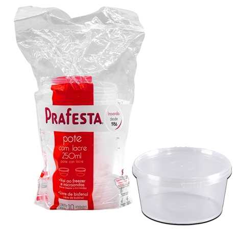 Imagem do produto Pote Red Com Lacre 250ml 30X10 Prafesta