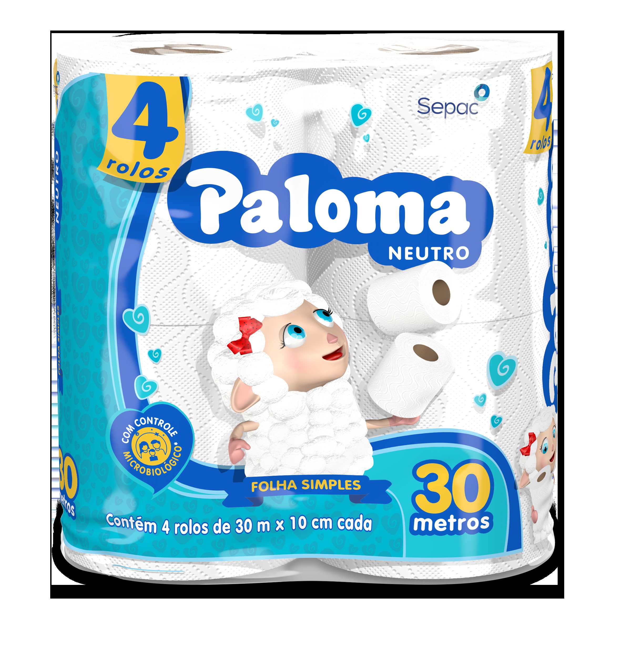 Imagem do produto Papel Higiênico Paloma F Simples 30m 16x4 - Neutro
