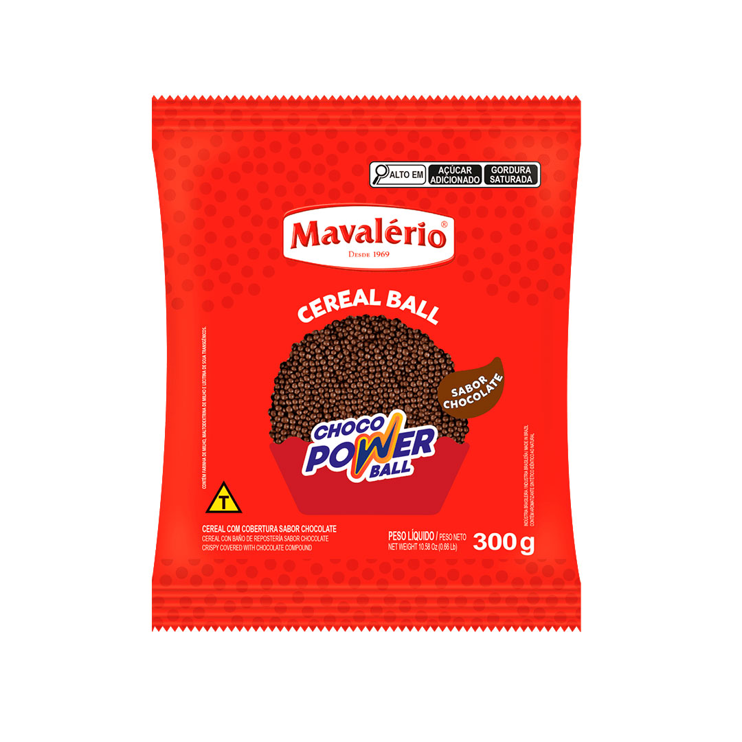 Imagem do produto Choco Power Ball Micro 300g Mavalerio - Chocolate