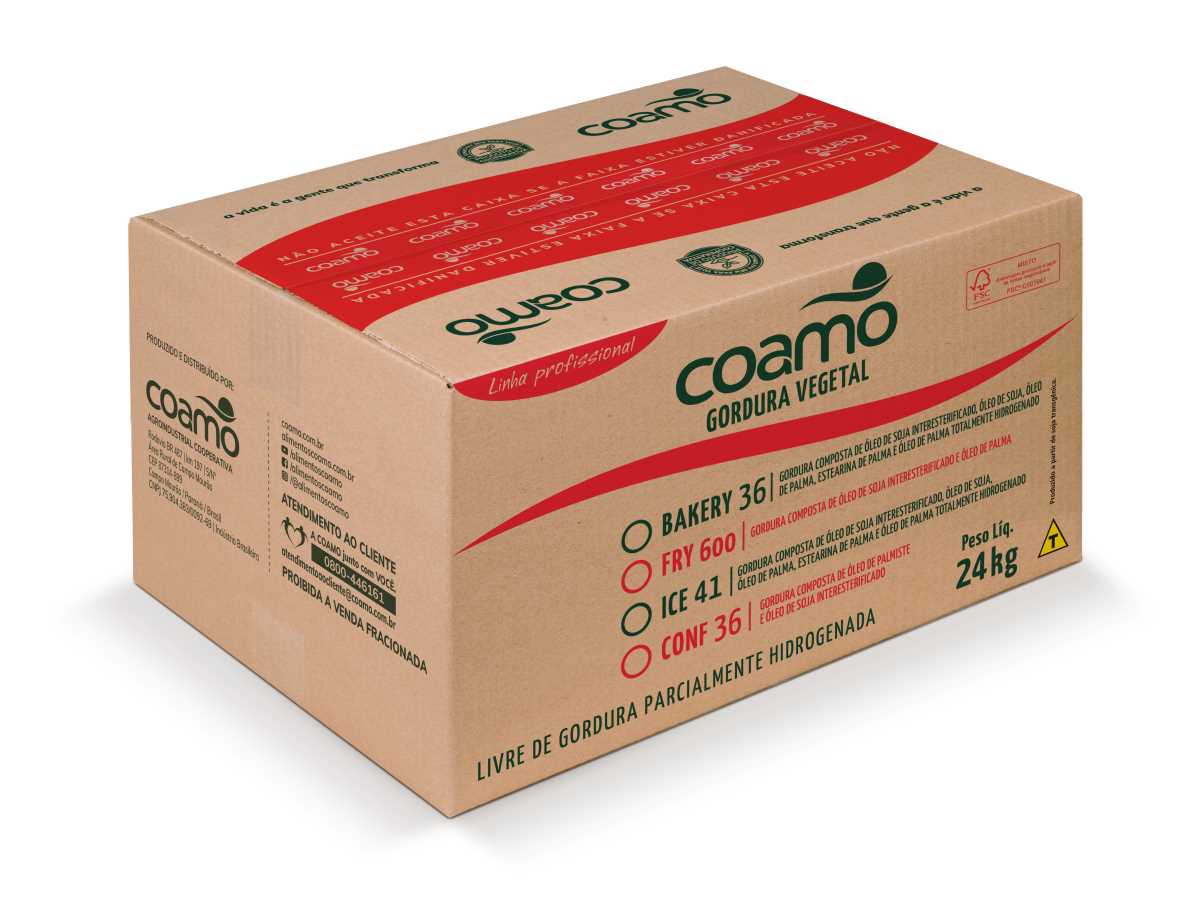 Imagem do produto Gordura Vegetal Coamo Fry600 Cx24kg