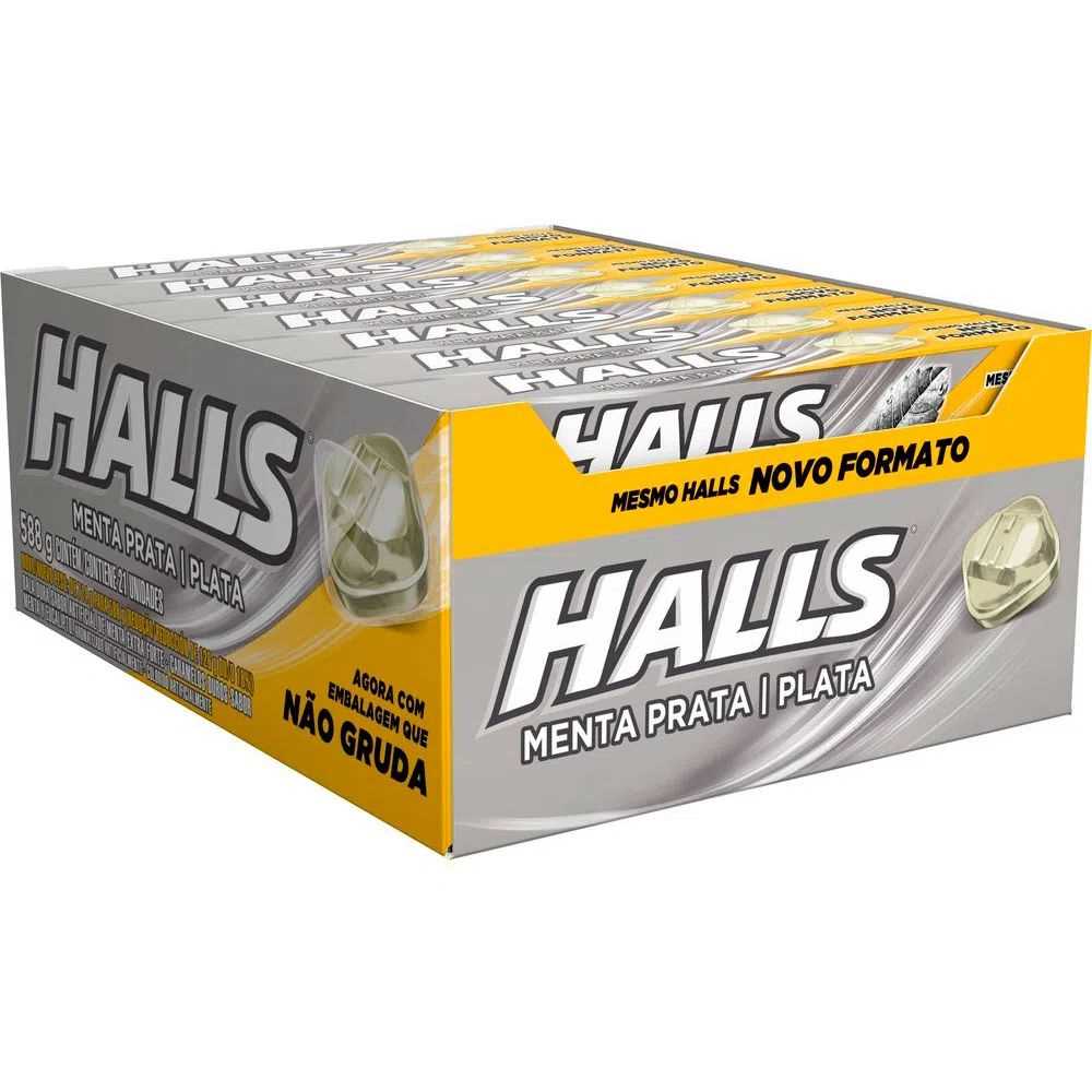 Imagem do produto Bala Drops Halls 28g - Menta Prata