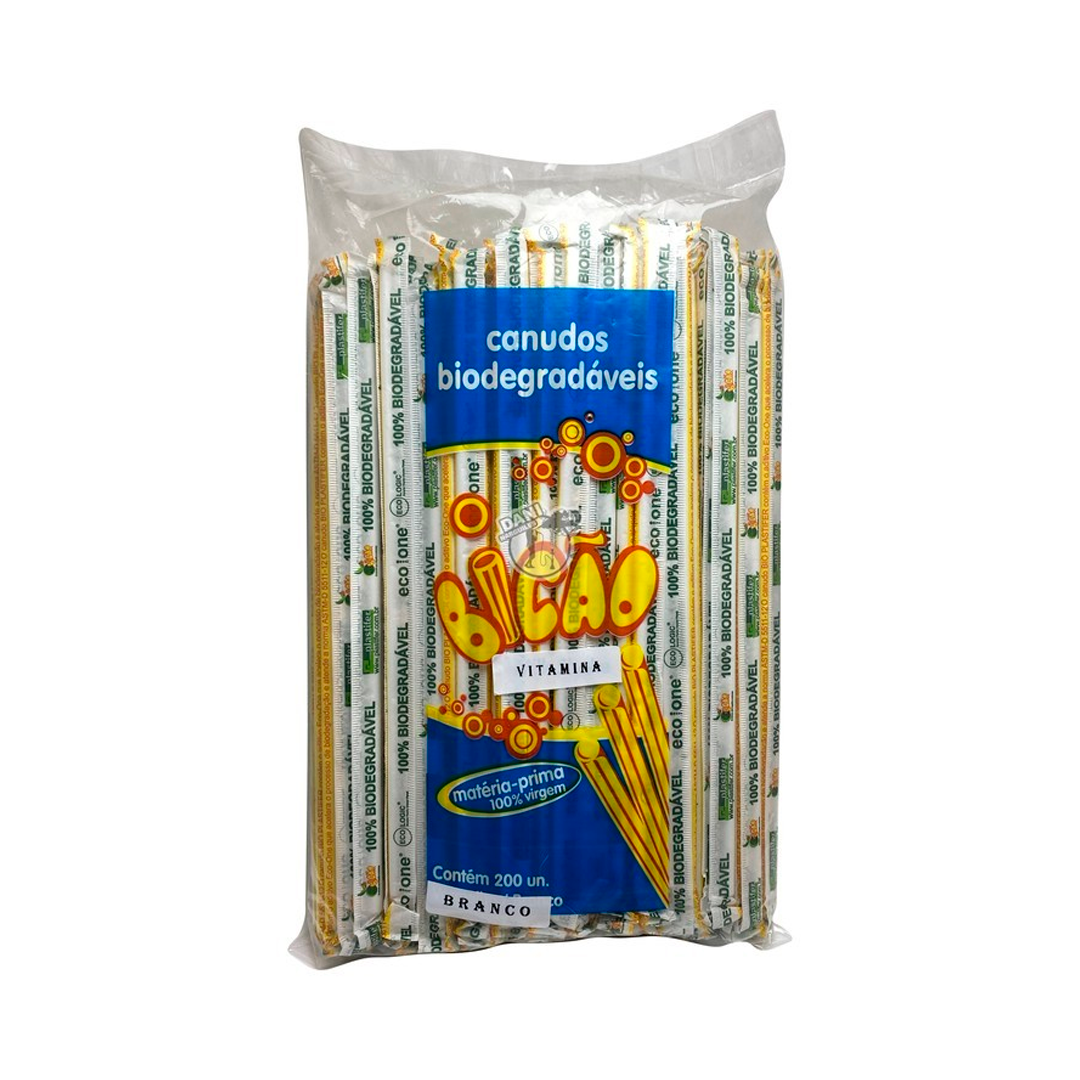 Imagem do produto Canudo Bio Vitamina 25X4,5mm C/200 Bicao