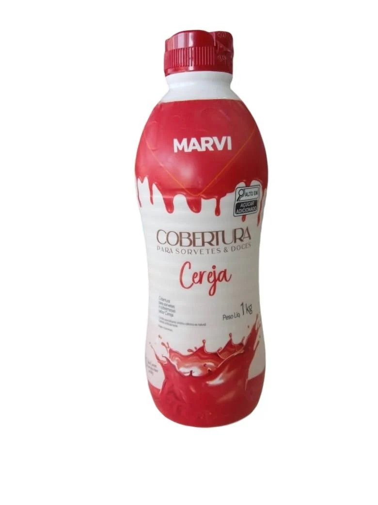 Imagem do produto Cobertura Para Sorvete Marvi 1kg - Cereja