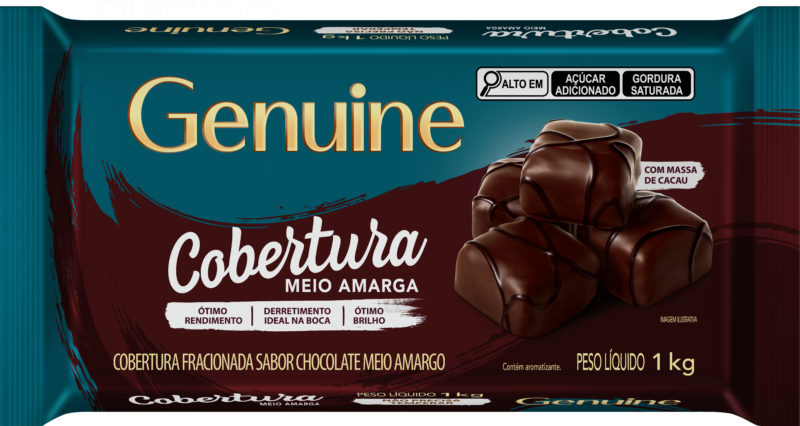 Imagem do produto Cobertura Barra Genuine 1Kg - Meio Amargo