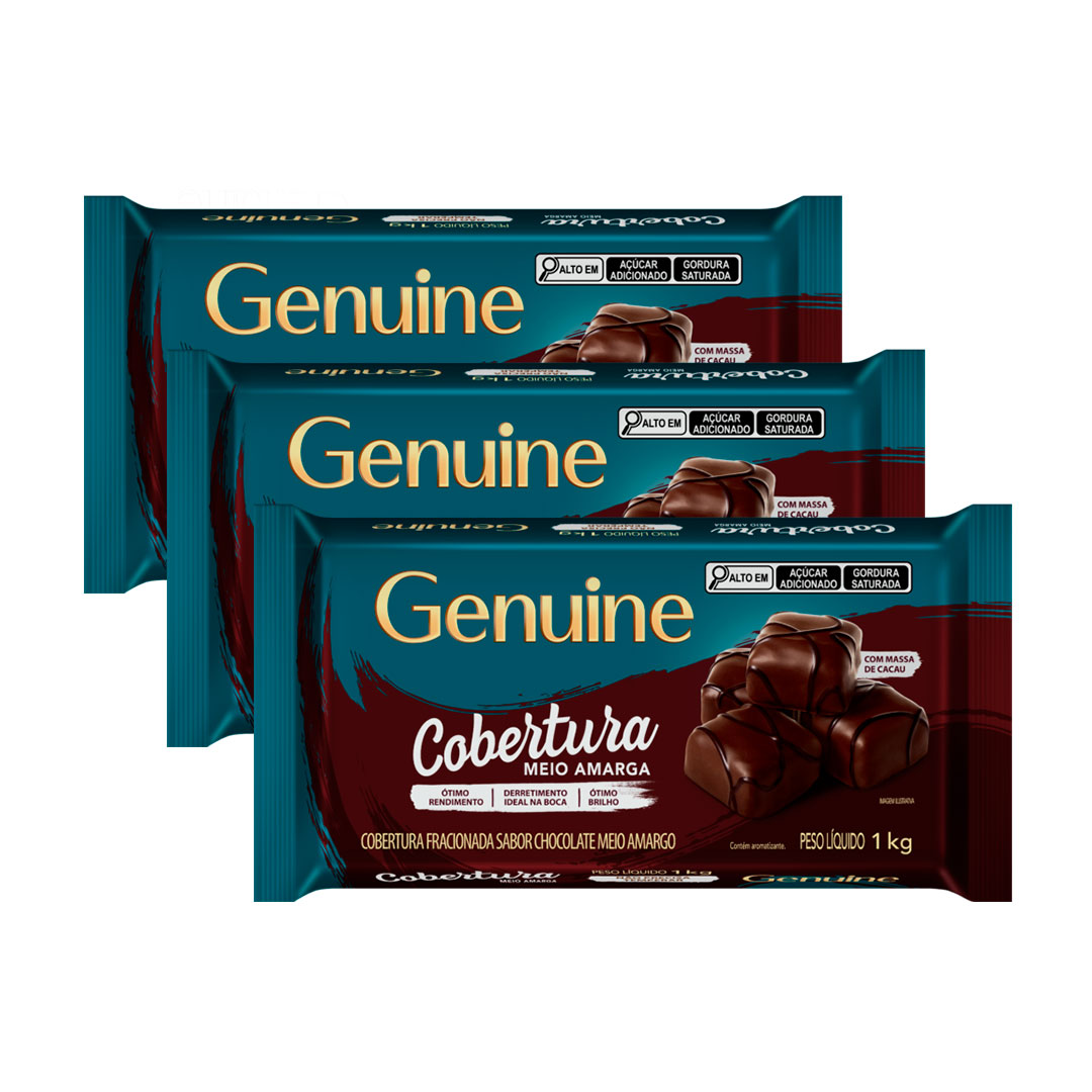 Imagem do produto Cobertura Barra Genuine 1Kg - Meio Amargo