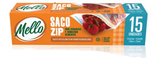 Imagem do produto Saco Zip Pequeno 18X23cm C/15 Mello