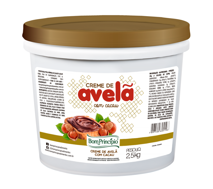 Imagem do produto Creme De Avela Com Cacau Balde 25kg Bp