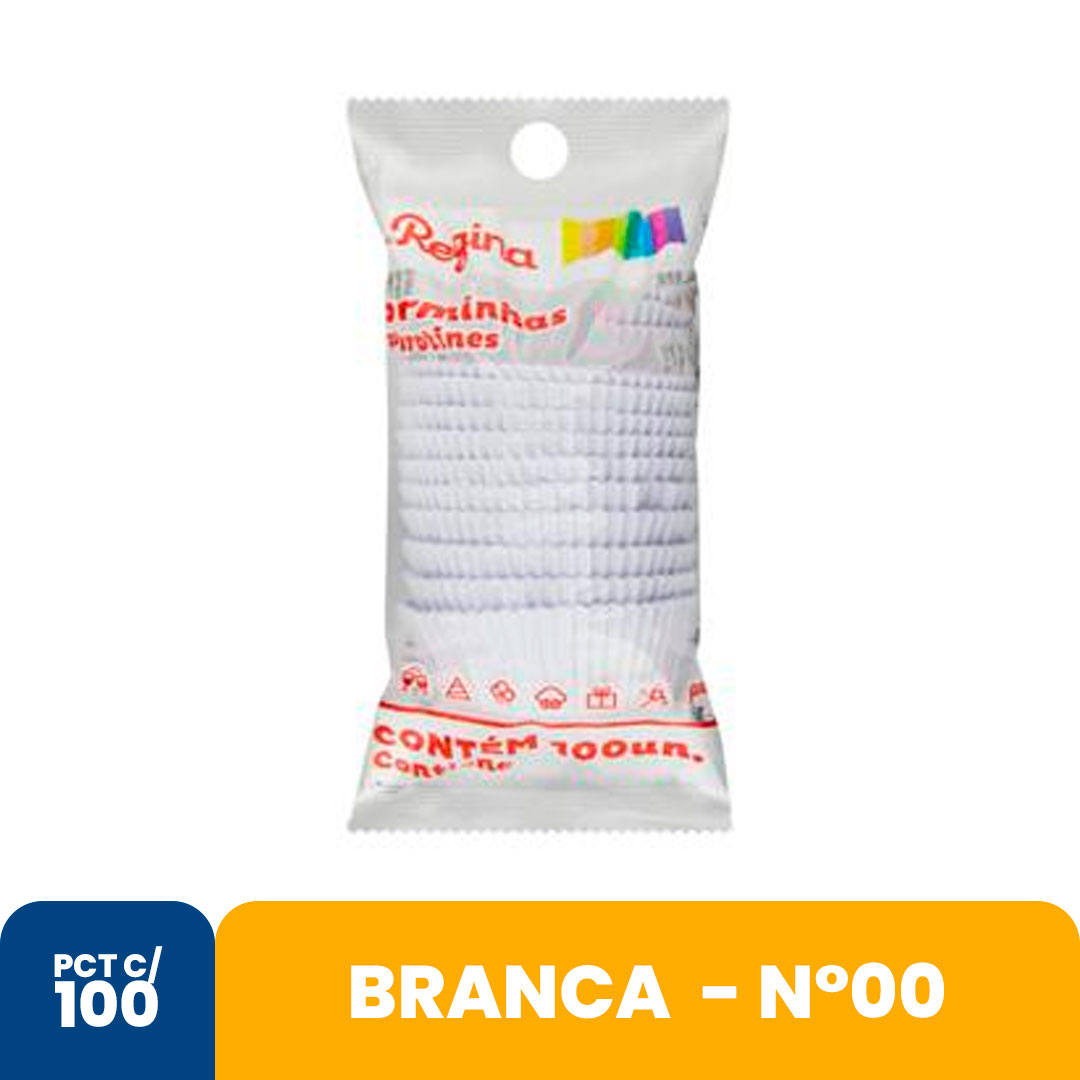 Imagem do produto Forminha Papel N00 Branca Regina Com 100