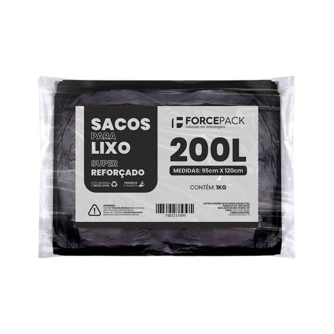 Imagem do produto Saco Lixo Reforc 200L C/1Kg Forcepack