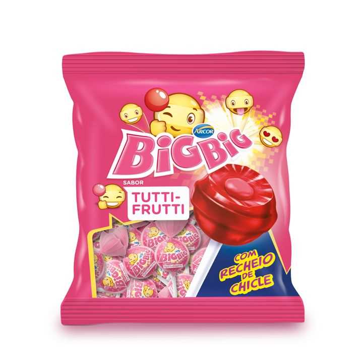 Imagem do produto Pirulito Chicle Big Big 500g - Tutti Frutti