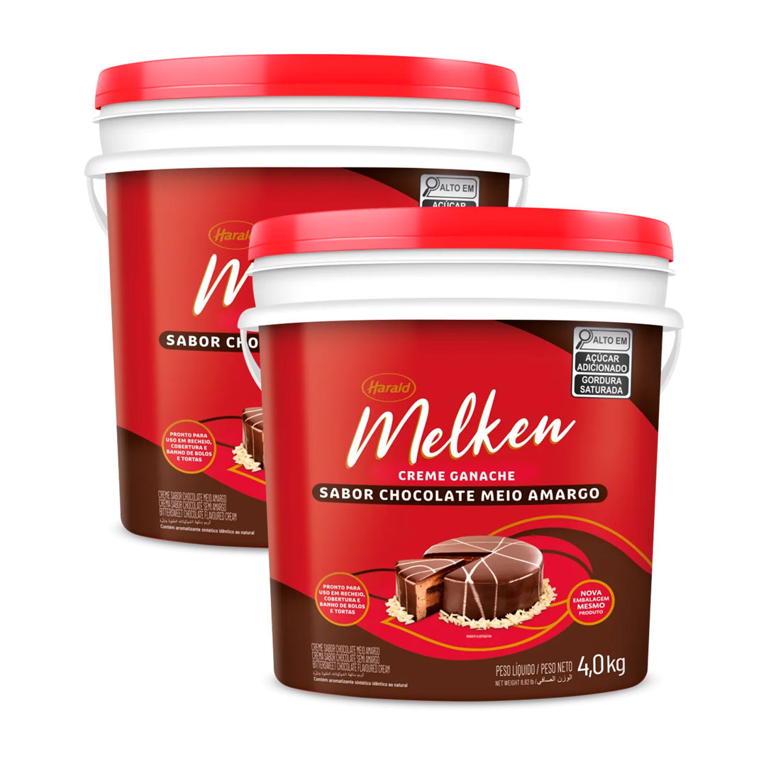 Imagem do produto Ganache Melken 4Kg - Meio Amargo