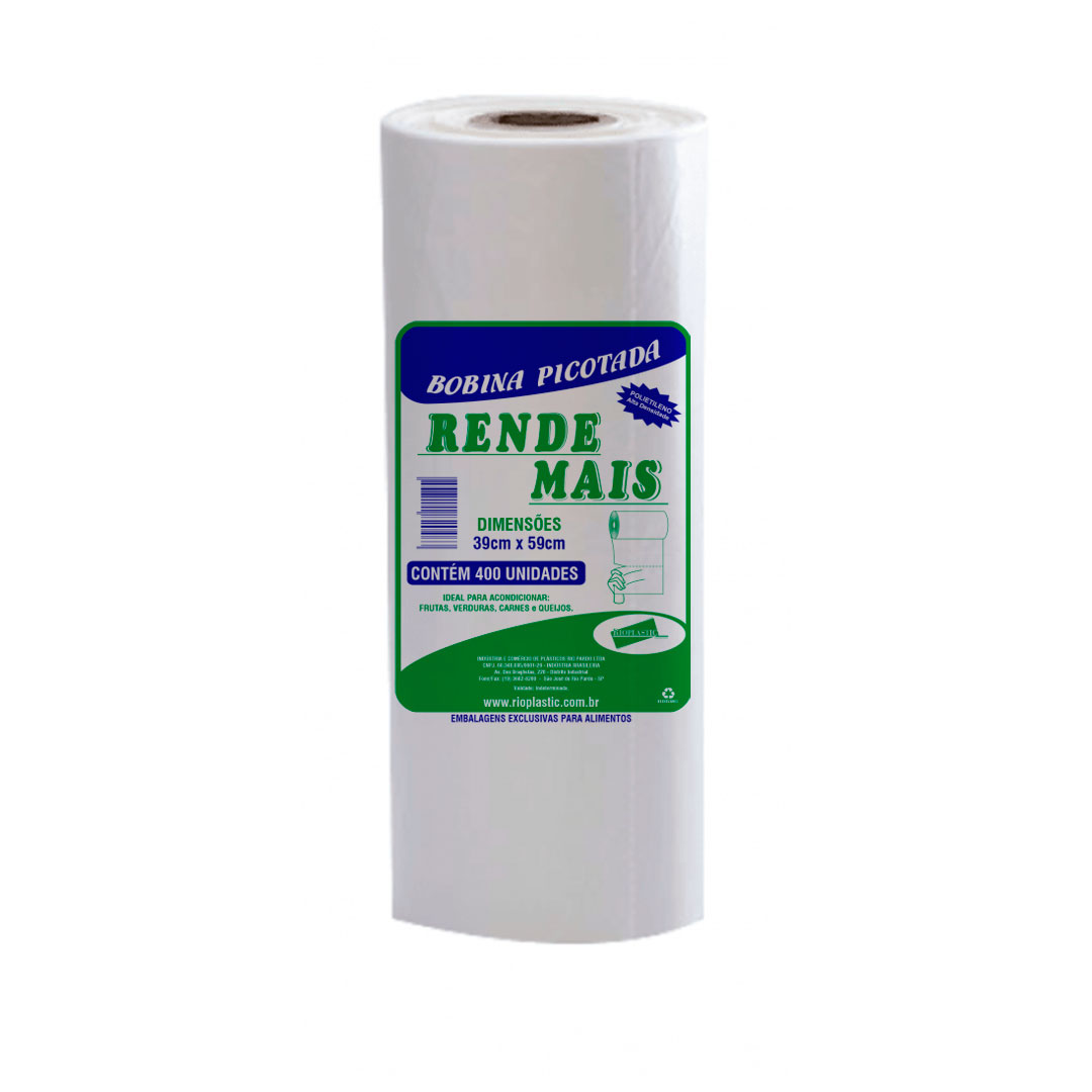 Imagem do produto Bobina Rende Mais Rioplastic 39X59 C/400 Un