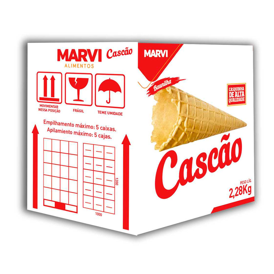 Imagem do produto Casquinha Cascao Baunilha Marvi