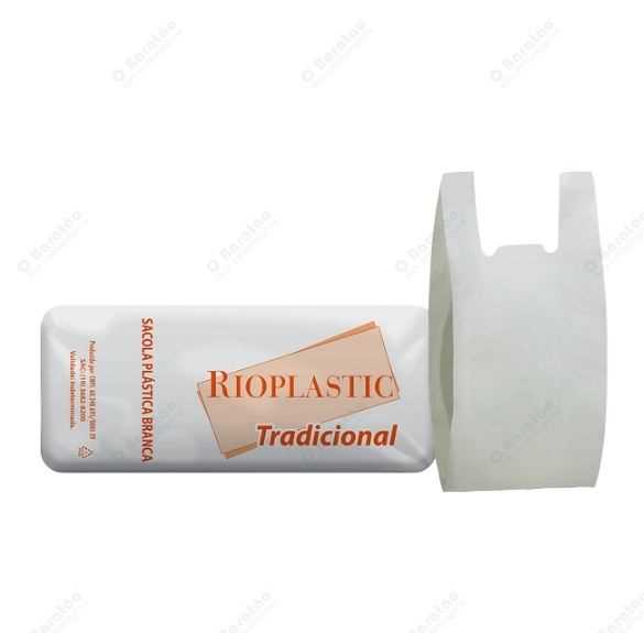 Imagem do produto Sacola Rioplastic 80x100 Branca Com Com 250 Unidades