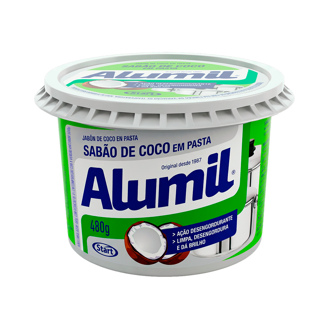 Imagem do produto Pasta De Brilho Alumil 480 G Start - Sabao De Coco