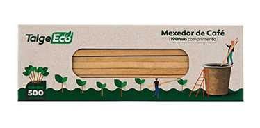Imagem do produto Mexedor Madeira 190mm Caixa/10 Com 500
