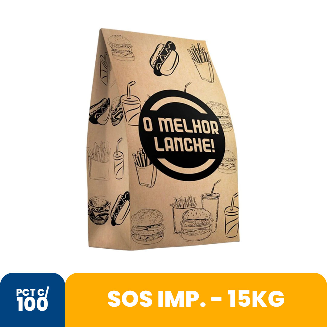 Imagem do produto Saco Sos Imp. 15Kg Com 100 Kambe